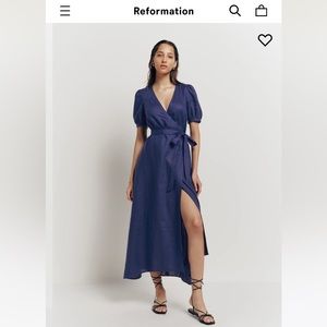 NWT Reformation Weiss Linen Dress